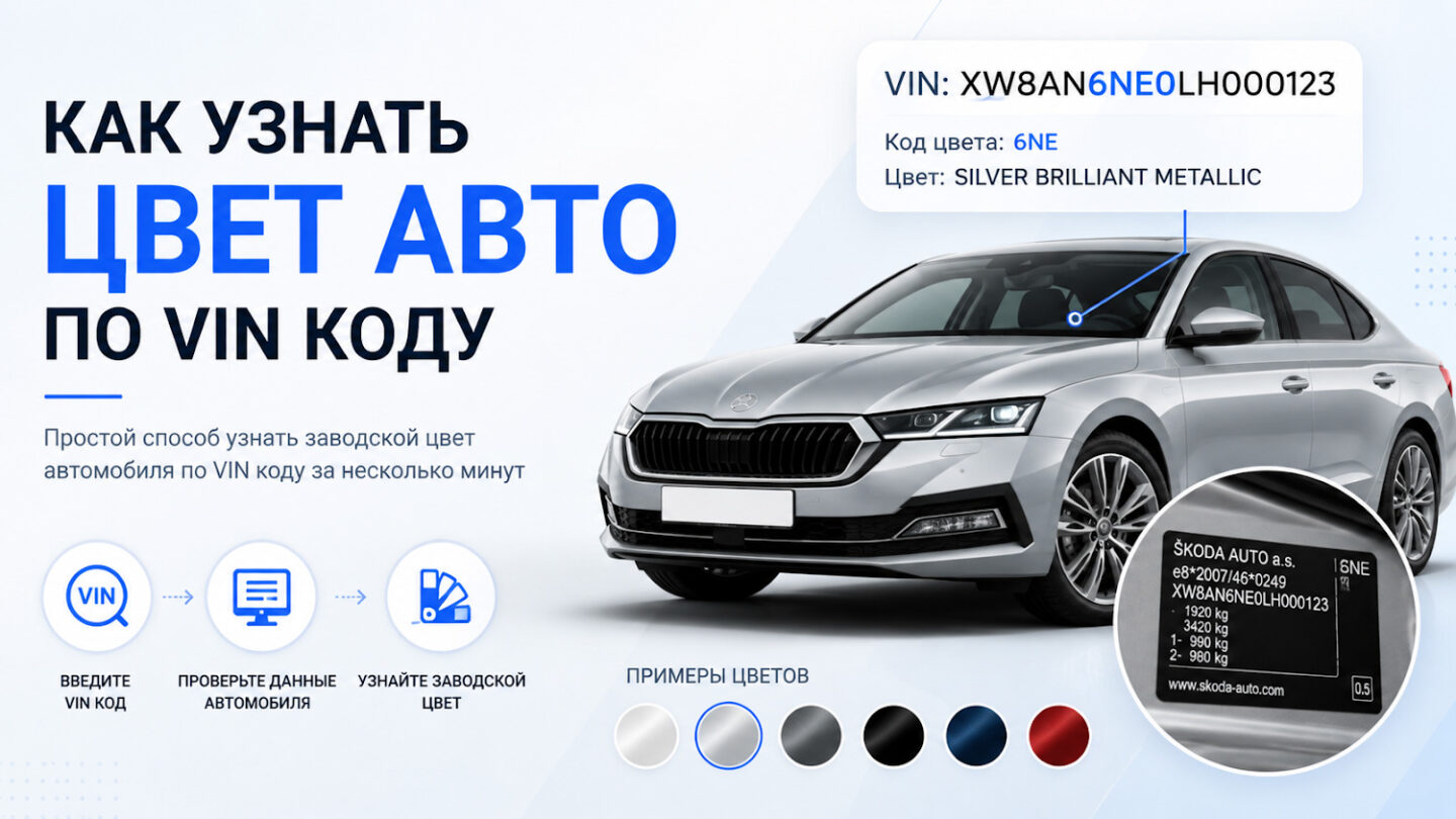 Как узнать цвет авто по VIN коду — пошаговая инструкция